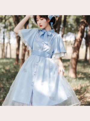 Iris Dream Lolita Style Dress OP by Withpuji (WJ60)